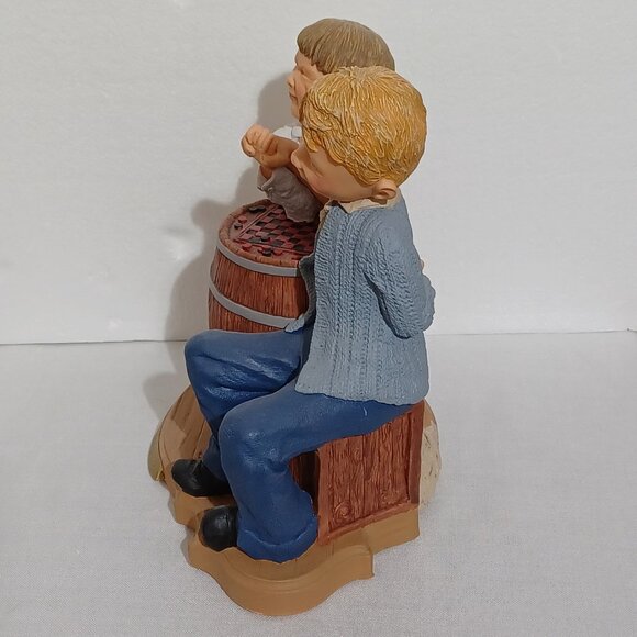 Tom Clark Cairn Studio USA 1995 Sculpture "WHO WILL BE RED?" by Roberta Griffin - Picture 5 of 12